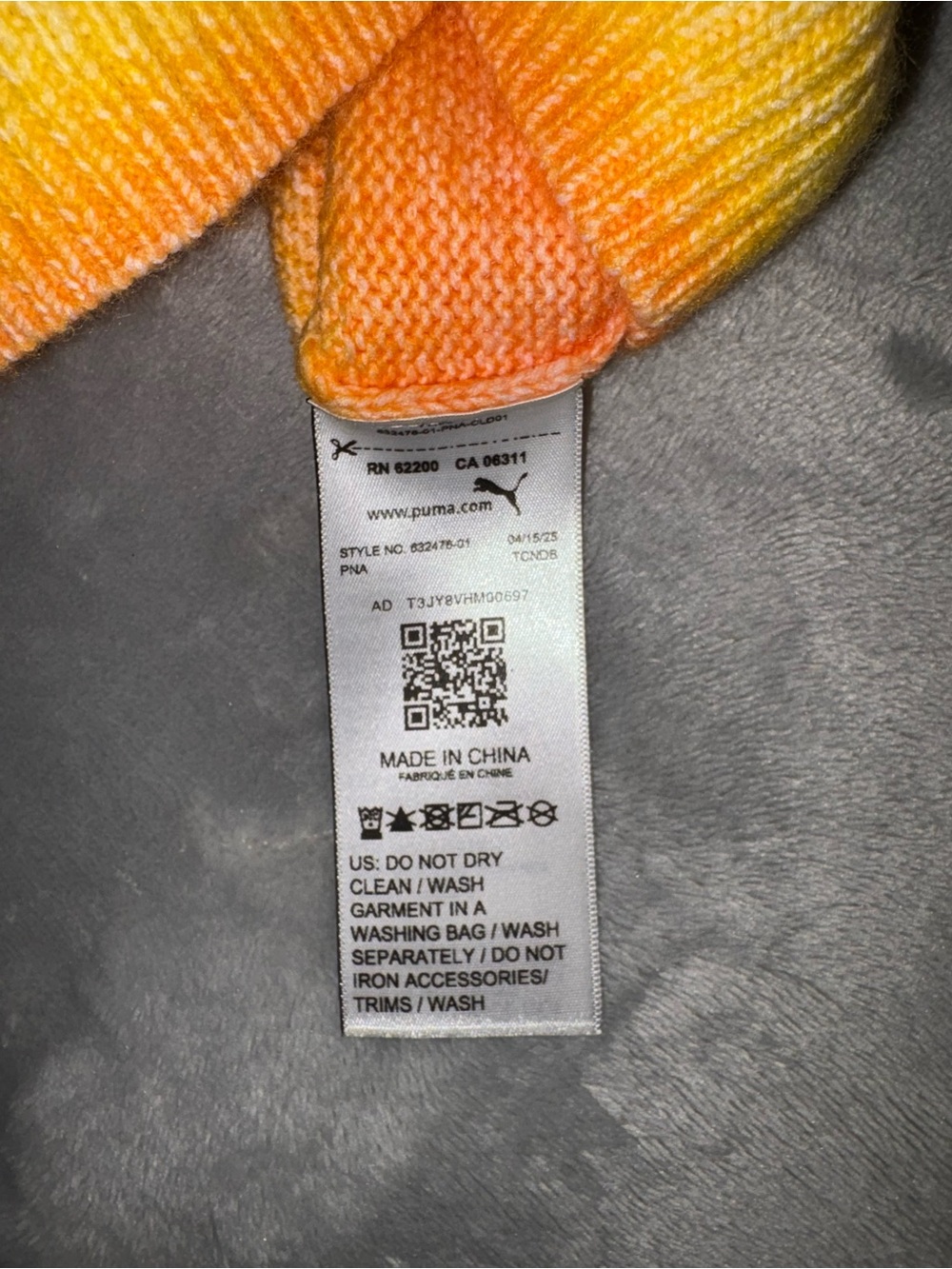 Puma Orange and Yellow Gradient Crewneck Sweater - Picture 12 of 14